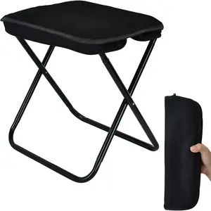 Portable Foldable Camping Chair & Stool | Lightweight Folding Chair for Camping, Fishing, Hiking, Backpacking & Outdoor Events | Compact Collapsible Design with Carry Bag | Easy to Carry Small Chair for Travel, BBQ, Garden & Daily Outdoor Use