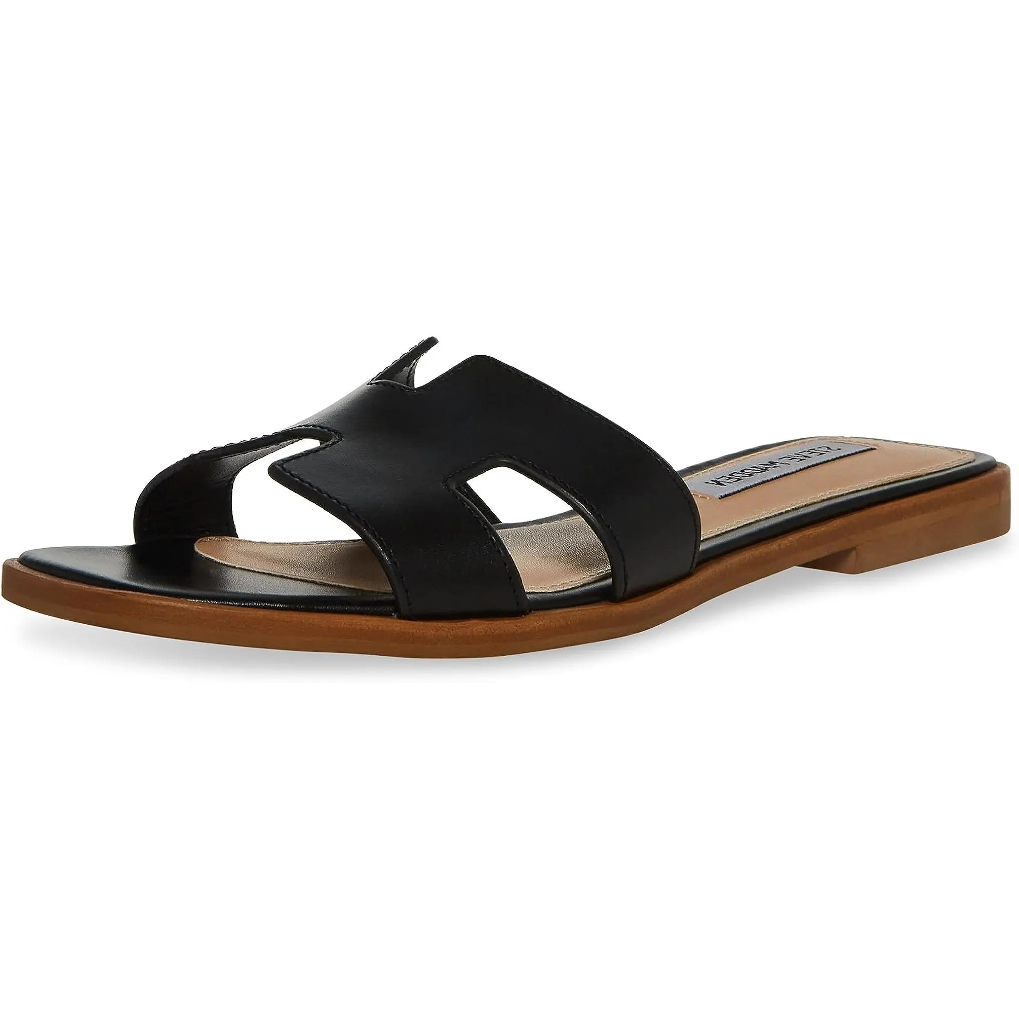 Steve Madden Hadyn Womens Slide - Black Leather HADY01S1-17