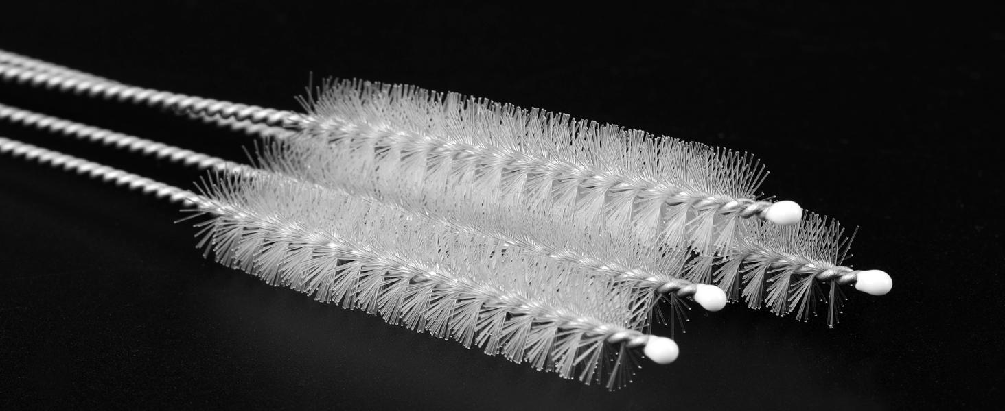 10 Pieces Stainless Steel Straw Cleaner Brush Set (10 & 12 Inch) - Extra Long for Tumbler, Water Bottle, Tubes, Sippy Cup