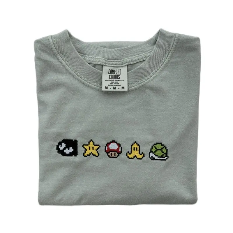 Power-Ups Embroidered Unisex Comfort Colors T-shirt