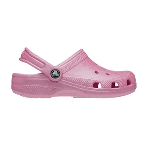Crocs Classic Glitter Clog Pink Tweed Glitter - Girls (PS)