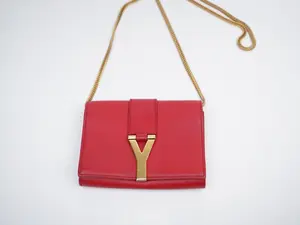 Pre-owned Yves Saint Laurent calfskin Crossbody Bags Classic Y Crossbody