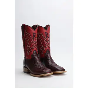 Ranchers Faux Python (Printed Cowhide) - Black/Red