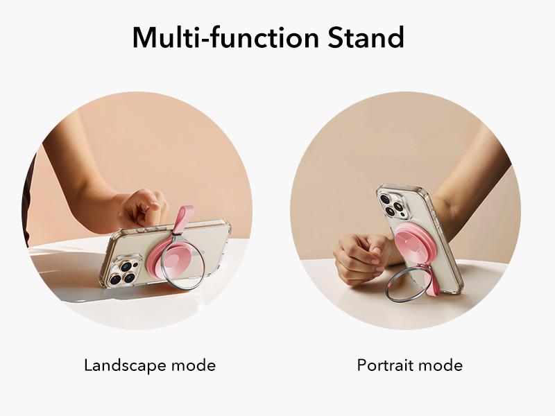 ESR MagSafe Suction Mount - Silicone Phone Grip for iPhone 17/16/15/14/13/12, Android, S25, TikTok, Video & Selfies, Hands-Free Mirror Phone Holder