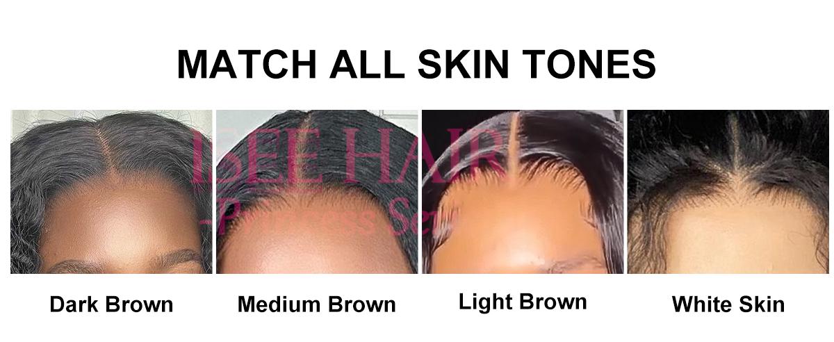 ISEE Wear Go Straight Highlight Brown Glueless 4*6 Lace Closure Wigs Beginner Friendly Medium Cap Size, Unisex, Easy to Wear & Remove#SpringStatements