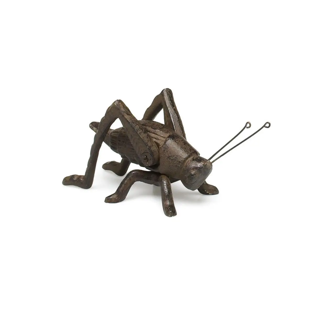 Abbott Collection AB-27-4182 5 in. Brown Weatherproof Cast Iron Cricket Statue - Small Indoor/Outdoor Tabletop Home Decor Ornament