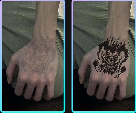 HAND BACK Cross herbal tattoo paste dark crow flower arm juice female male semi-permanent non-reflective waterproof durable Sticker Henna Organic temporary tattoos