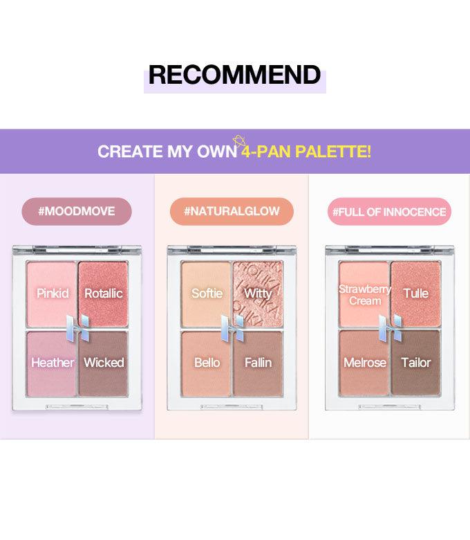 [Holika Holika] My Fave Multi Palette Case (4-Pan/8-Pan) — Make Your Own Palette Filled With Your Tastes