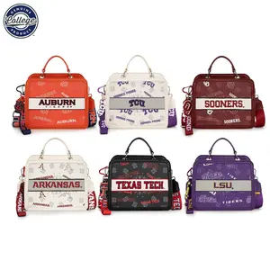 NCAA Crossbody Bags for Women, 2026 NCAA Team Logo Spirited Style Printed Purse with Adjustable Strap for Stadium Events 004