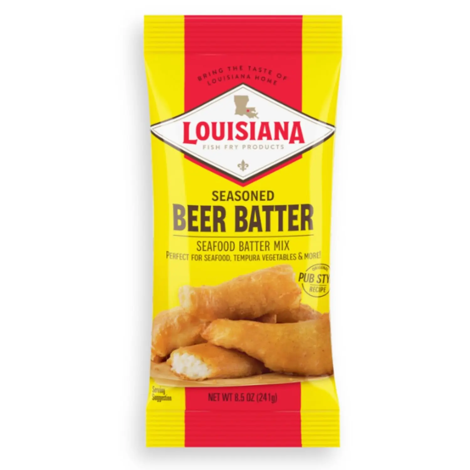 Louisiana Fish Fry Products Seasoned Beer Batter Mix 8.5 oz.