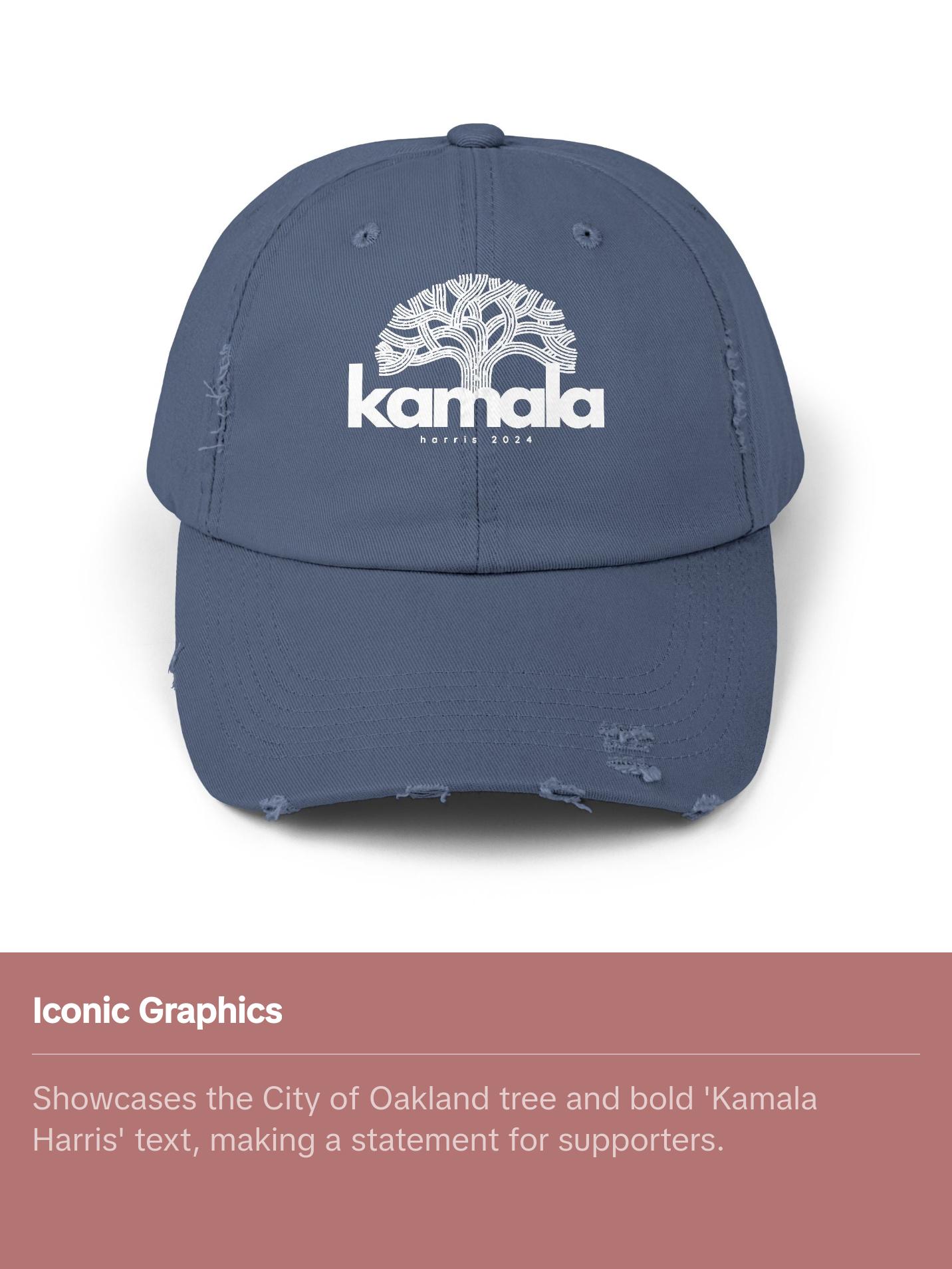 Kamala Oakland Roots - Kamala Harris Hat - Distressed Hat