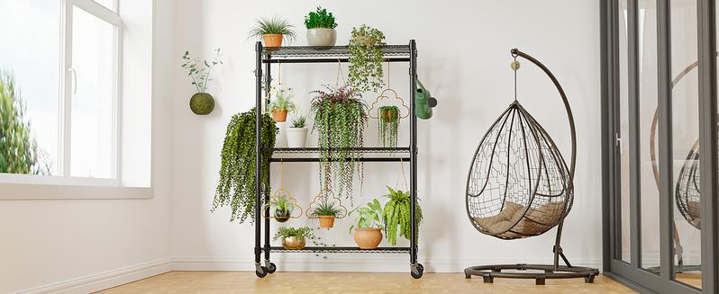 Heavy Duty Clothes Rack on Wheels Metal Garment Rack with Height Adjustable Wire Shelves 80.7"H  Freestanding Wardrobe Laundry Rack with 2 Hanging Rods 2 Side Hooks Clothing Storage for Bedroom, White Outdoorfun