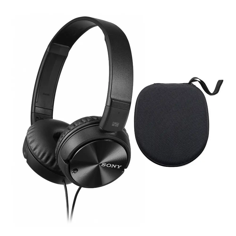 ZX110NC Noise Cancelling Headphones with Protective Headphone Case for Sony