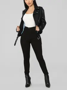 Araxie Vegan Leather Jacket - Black
