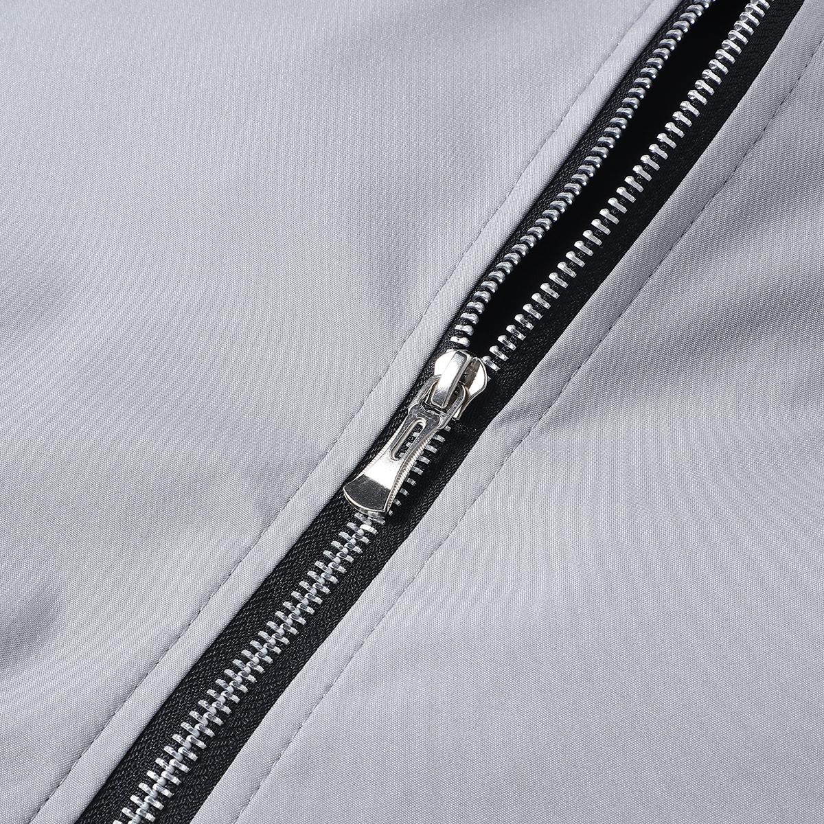 Men's casual spring-autumn lightweight windbreaker with zipper and multiple pockets, classic pilot jacket, using warm fabric, soft and comfortable, solid color collar, suitable for dates, running parties, gatherings, work and daily wear.