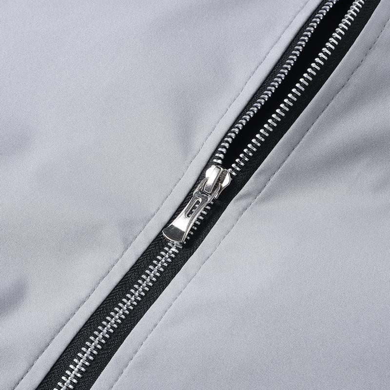 Men's casual spring-autumn lightweight windbreaker with zipper and multiple pockets, classic pilot jacket, using warm fabric, soft and comfortable, solid color collar, suitable for dates, running parties, gatherings, work and daily wear.