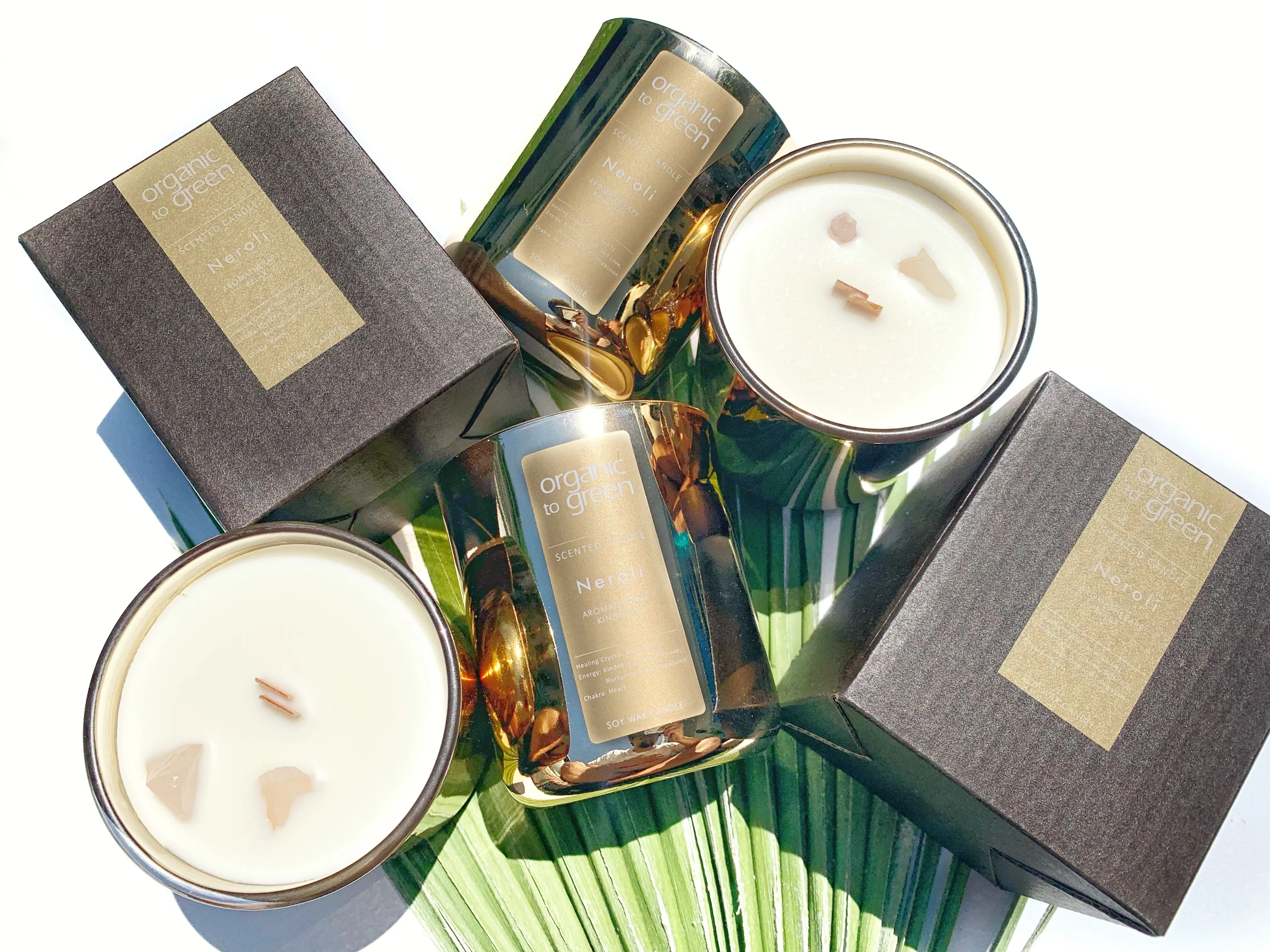 KINDNESS - Neroli Aromatherapy with Rose Quartz CANDLE - Wholesale Case of 12