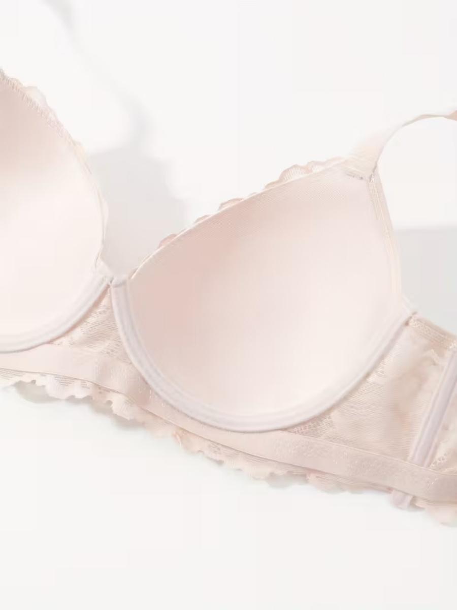 6pcs Stylish Lace-Up Push-Up Bras with Underwire - Non-Slip, Gathered Design to Create a Flattering Figure, Adult Sizes, Assorted Colors (Black, Red, Blue, Gray, White), Everyday Comfort| Gathered Lingerie| Nonremovable Paddin