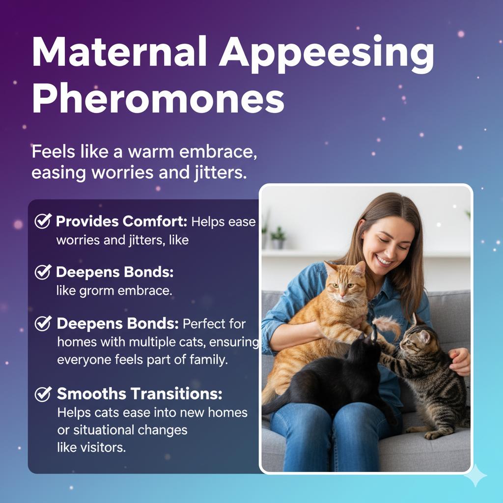 SoothePaws Cat Calming Pheromone Diffuser Kit — 1D+1R or 1D+2R (48 ml Refills) | Unscented & Drug-Free | Helps Reduce Scratching, Spraying, Hiding & Meowing | ~30 Days per Refill | Covers up to ~700 sq ft per Diffuser | 110–220V