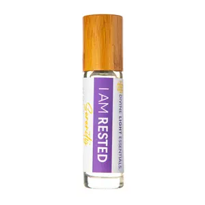 I Am Rested Essential Oil Elixir - Serenity Sleep Aromatherapy Roller Bottle with Lavender, Frankincense & Wild Orange Oils by Divine Light Essentials