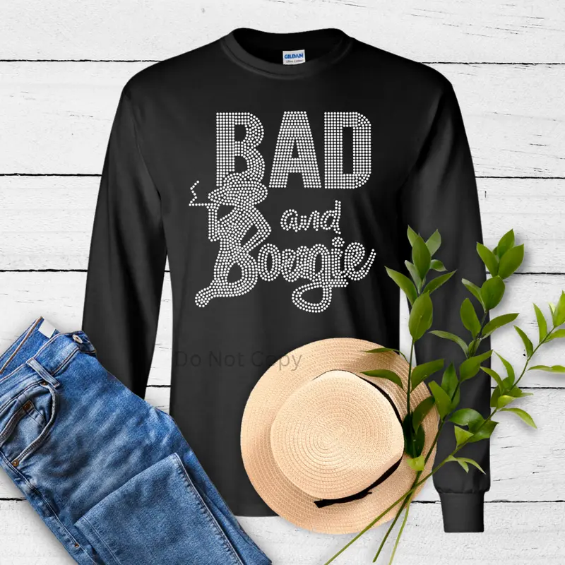 Bad & Bougie  Rhinestone Transfer