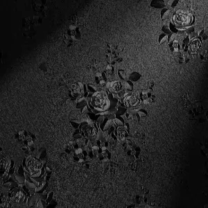 Black Peel and Stick Wallpaper Black Floral Embossed Contact Paper 17.7inch X 78.7inch Removable Textured Flower Wallpaper Self Adhesive Thicken Countertops Cabinets Contact Paper