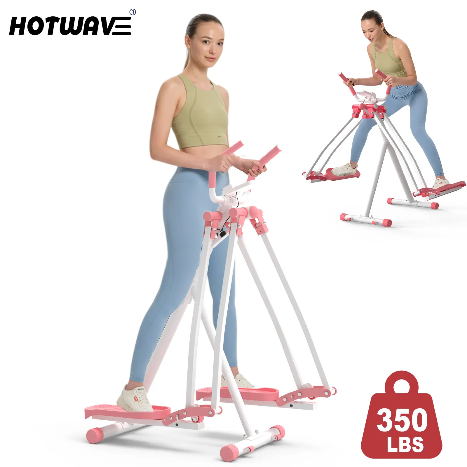 HOTWAVE Home SpaceWalker, provides zero-impact exercise for the hips, legs, and abdomen; fitness equipment, home fitness stepper, walking trainer, portable walking machine SummerVibes tiktokshopbacktoschool