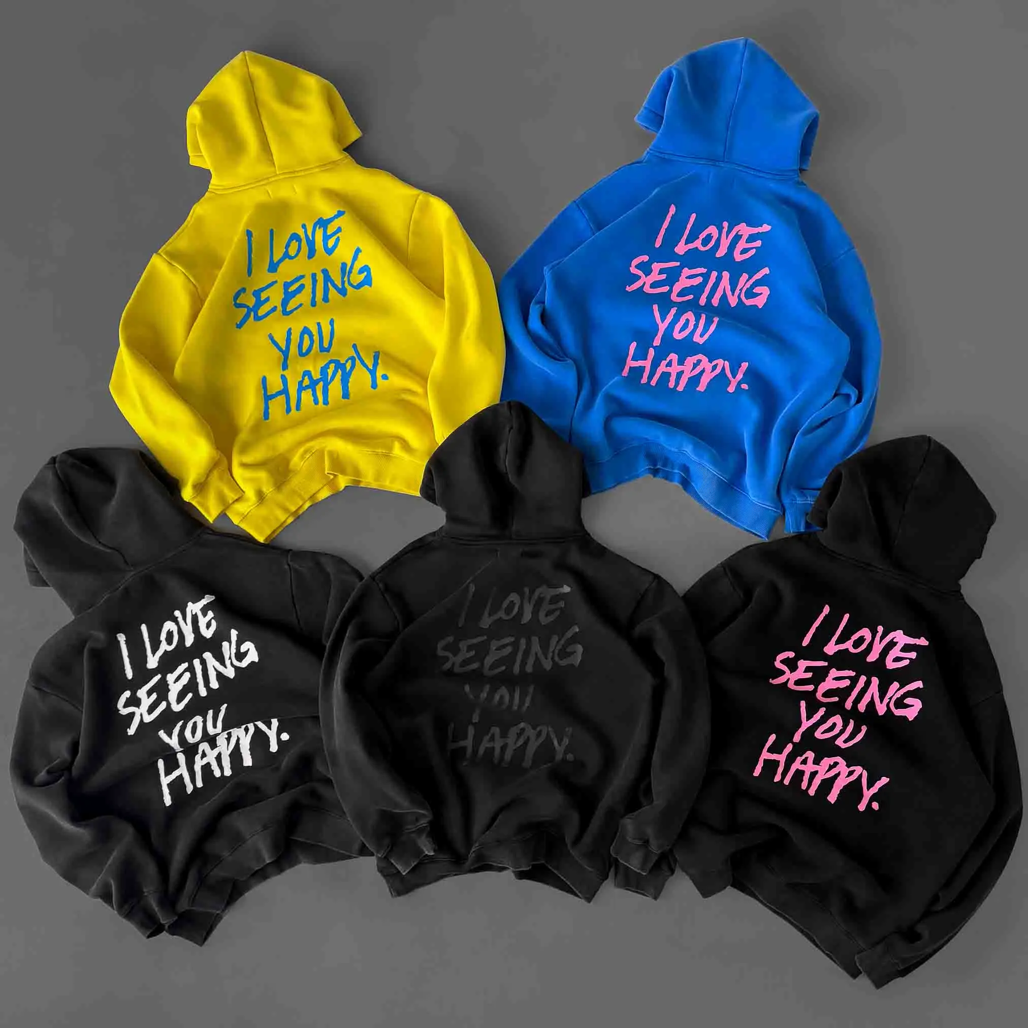 KILL CREW "LOVE SEEING YOU HAPPY" OVERSIZED LUX HOODIES