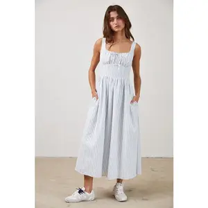 Capri Blue & White Stripe Dress