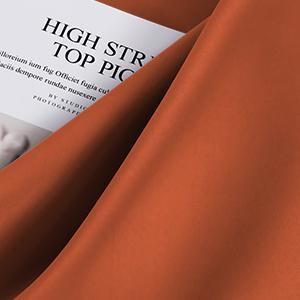 H.VERSAILTEX Thermal Insulated Tie Up Window Shade Light Reducing Curtains for Kitchen, Rod Pocket Panel - 42" Wide by 63" Long