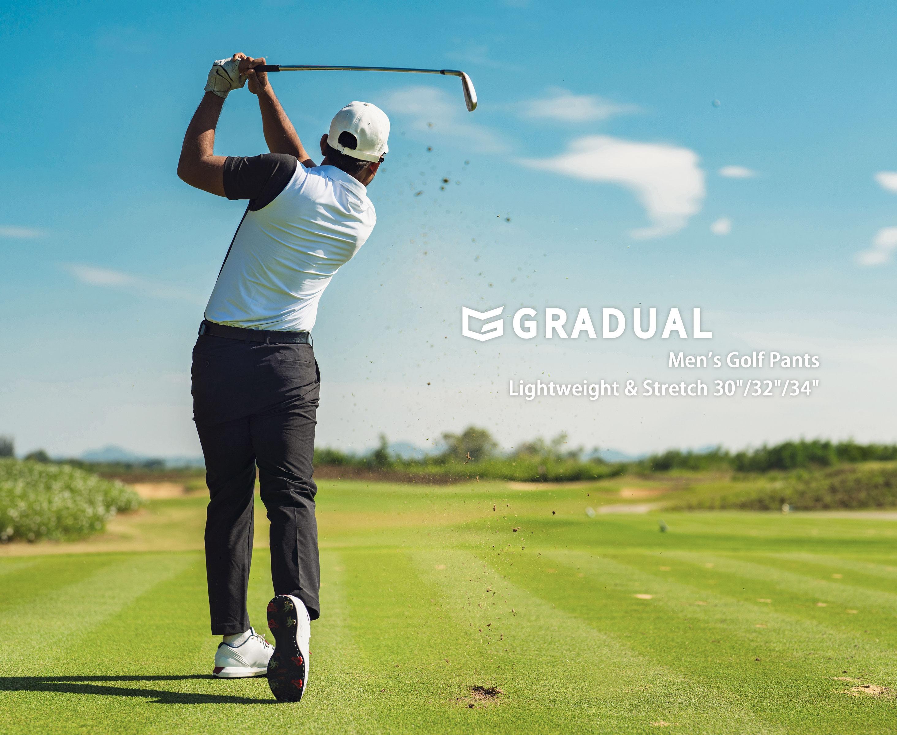 G Gradual Mens Golf Pants Stretch Straight Casual Work Pants for Men with 4 Pockets 30"/32"/34" Lightweight Quick Dry Plain Trousers for Men Business Travel Outdoor Menswear G Gradual Mens Golf Pants Stretch Straight Casual Work Pants for Men with 4 Pockets 30"/32"/34" Lightweight Quick Dry Plain Trousers for Men Business Travel Outdoor Menswear