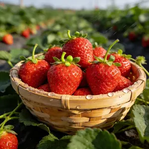 Cream Strawberry Seeds-Fruits Year-Round in ldeal Temperatures, Great for Pots or the Ground, indoors or Outdoors