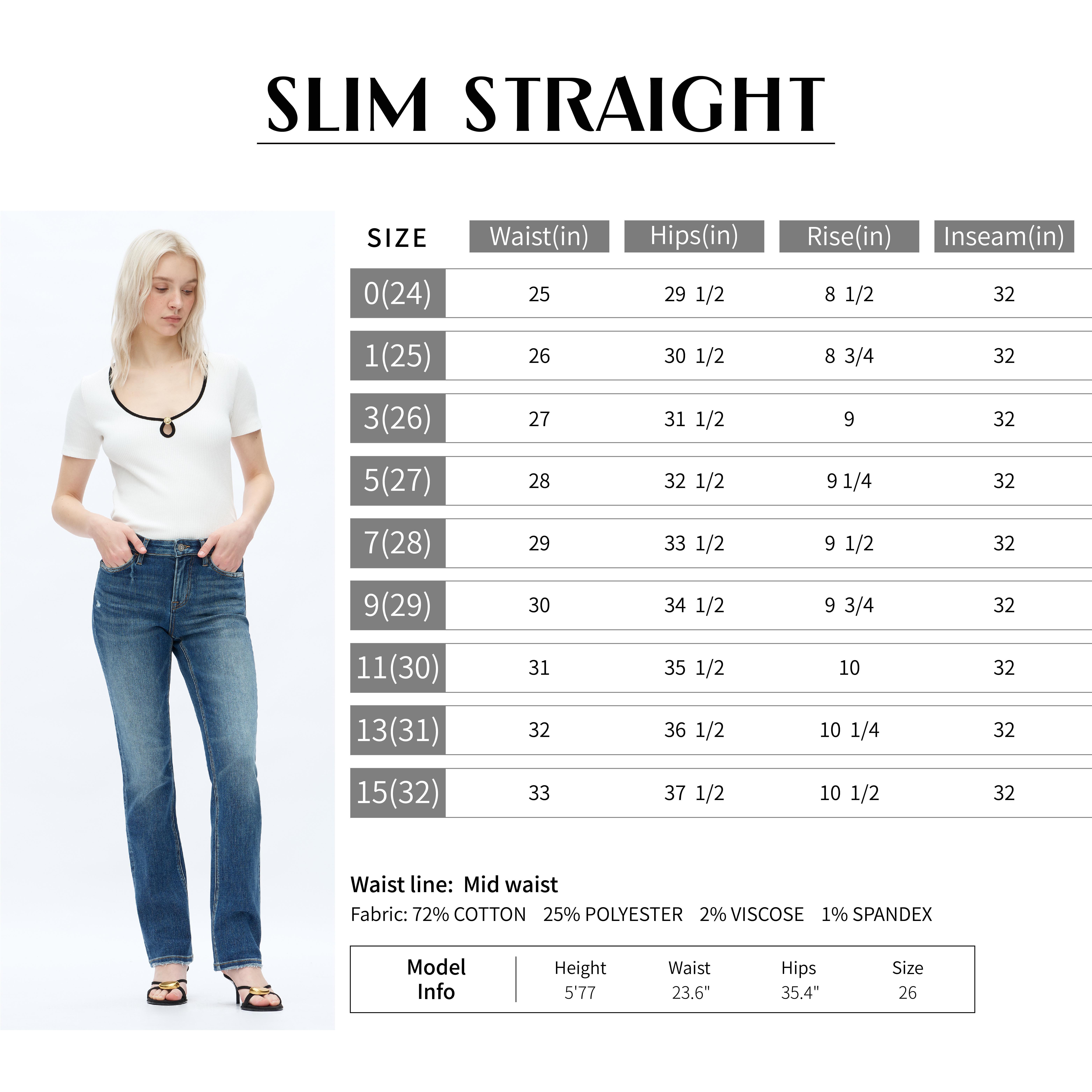 Women's Minimalist Mid Waist Hip Lift Denim Stretch Straight Leg Jeans Plus Size Fit Medium Blue Vintage Blue Retro Medium Blue High Stretch Trendy Denim Trousers for Women Classic Street Womenswear Perfect Gift #TikTokMadeMeBuyIt#Streetwear