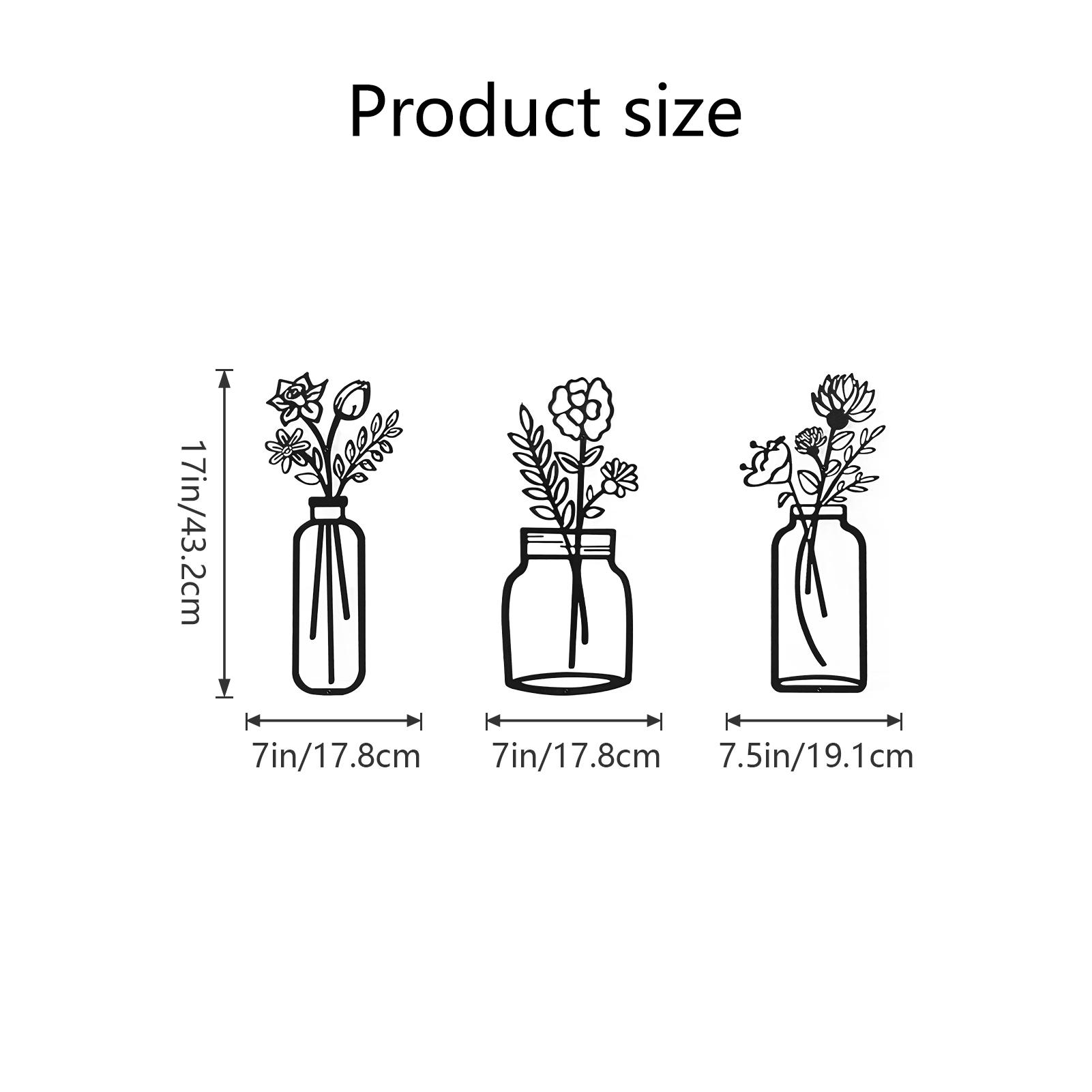 Art3d Metal Wall Art Set Minimalist Line Art Flower Pattern Décor for Living Room Bedroom Dining Room Office Modern 3D Iron Sculptures Home Aesthetic Gift Art3d Metal Wall Art Set Minimalist Line Art Flower Pattern Décor for Living Room Bedroom Dining Room Office Modern 3D Iron Sculptures Home Aesthetic Gift