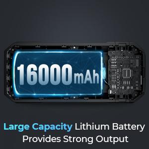 TOPDON  JS2000 Pro Car Battery Jump Starter, 2000A Peak Battery Jump Starter for Up to 8L Gas/6L Diesel Engines, 12V Portable Battery Booster Jump Starter Pack with Jumper Cables and EVA Protection Case