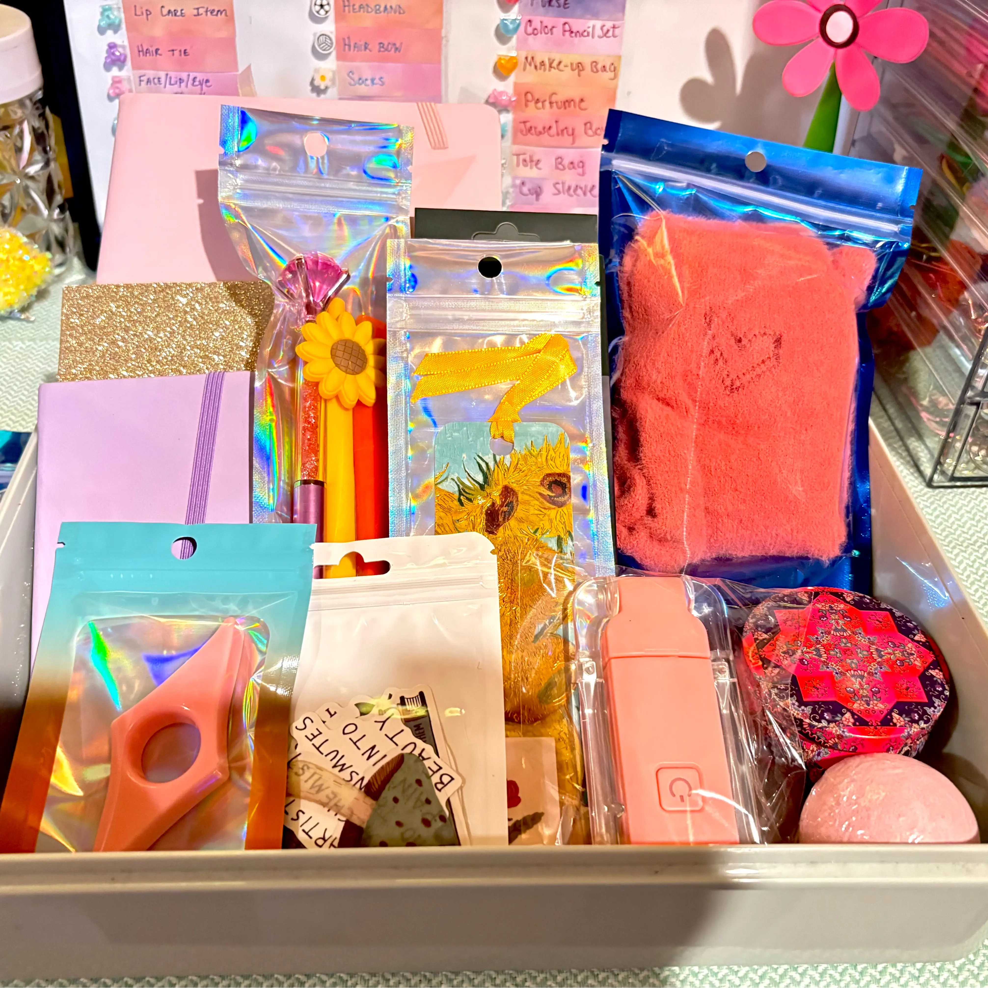 SelfLove Desktop Calendar Bundles, Ideal for Daily To-Do Lists, Featuring Divine Organization & Elastic Band Closure (Office Stationery & Personal Organizer Supplies)