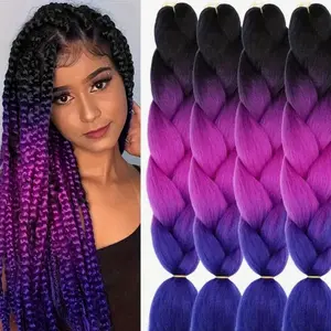 Triple Ambre Colored Braids 4 Pack