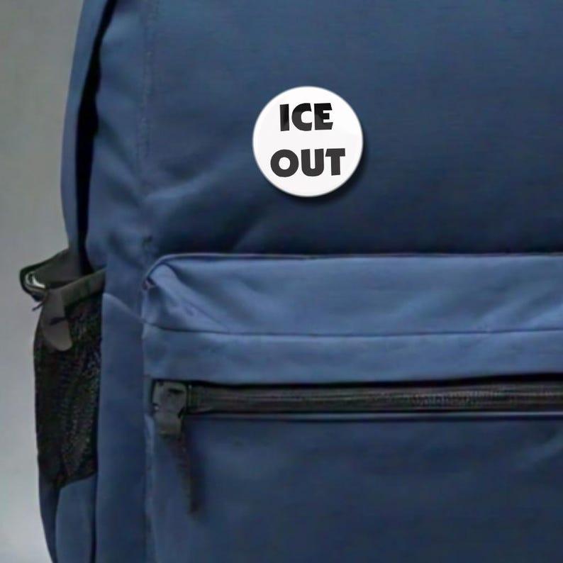 25 Pack - ICE OUT Social Activism And Reform Campaign Pinback Buttons - 1.5 Inch #ICEOUT