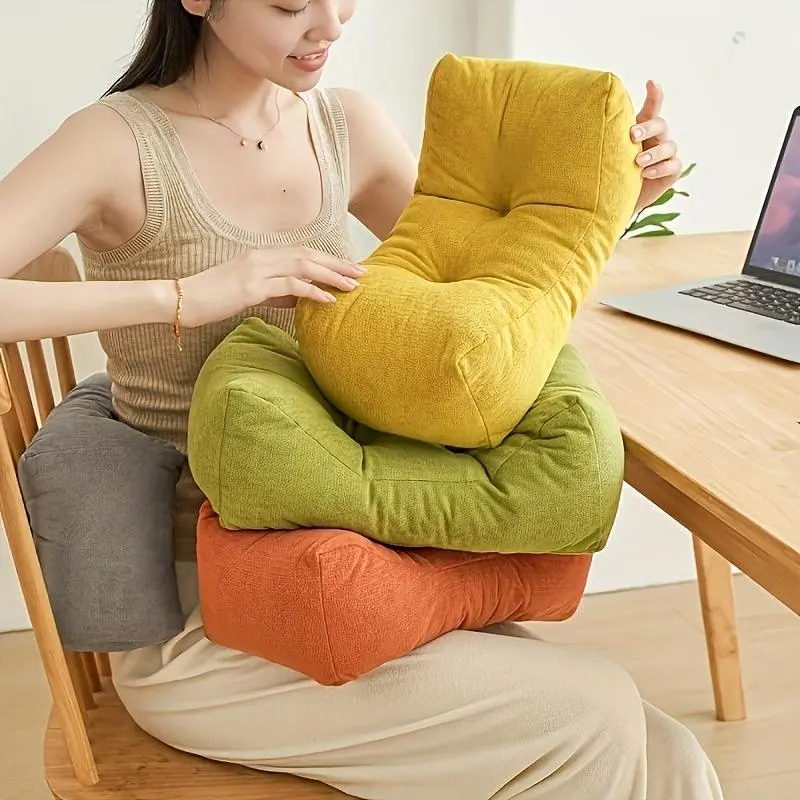 Gorgeous Lumbar Pillow for Napping, Comfortable Student Backrest Cushion, Ergonomic Chair Cushion, Ideal Office Sleeping Pillow, Bolster Cushion