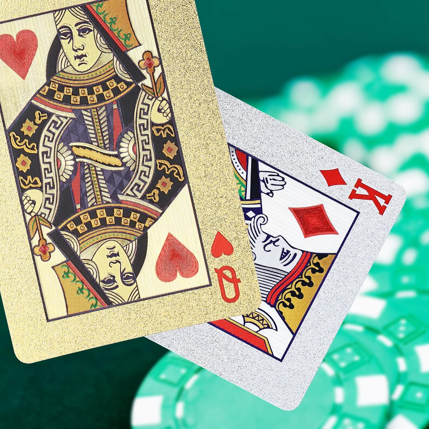 Diamond Waterproof Black Playing Cards, Poker Cards, HD, Deck of Cards