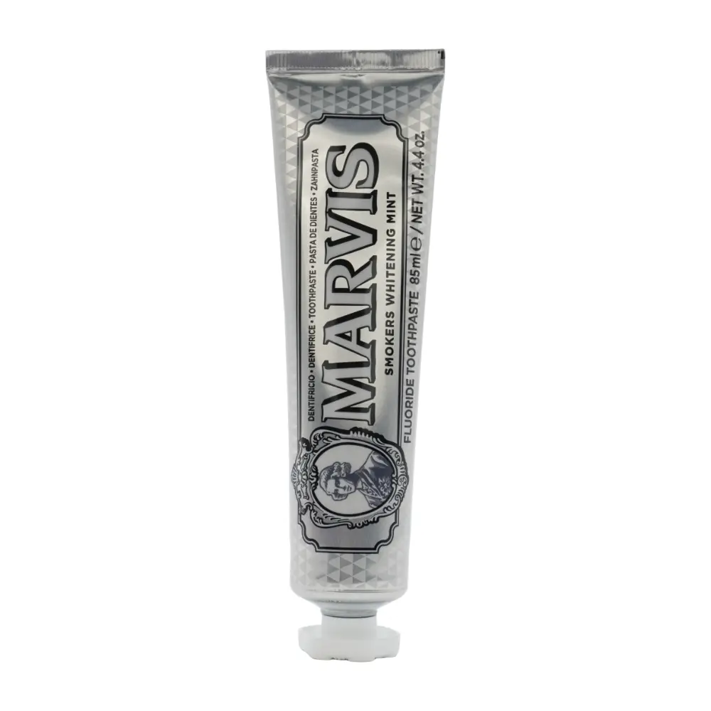 Marvis Brightening Xylitol Base Toothpaste, Daily Oral Care Product for Smokers, Mint Cleaning, Fresh Breath, 85ml, Brightening Toothpaste