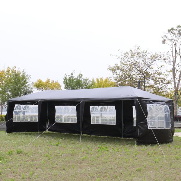 Outdoor Party Tent for Wedding, Garden Event | Spacious 10x30ft with Removable Sidewalls & Waterproof Shelter