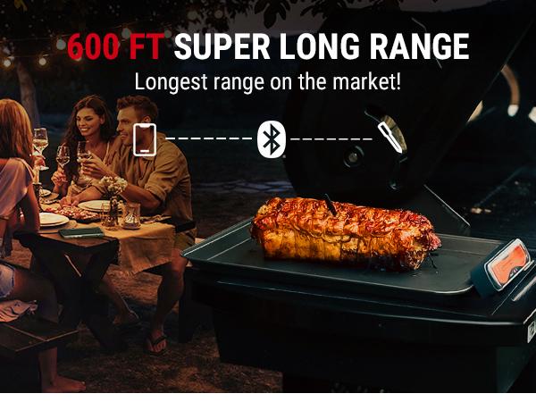 [Black Friday Early Bird Deal] ThermoPro TempSpike Digital Meat Thermometer Bluetooth Wireless for Cooking, Grill, Smoker BBQ Kitchen Gadgets Measuring Utensils Outdoorfun Fathersdaygift Stainless Specialty Kitchen Utensils Heavy Duty Cast Iron Burger Pre