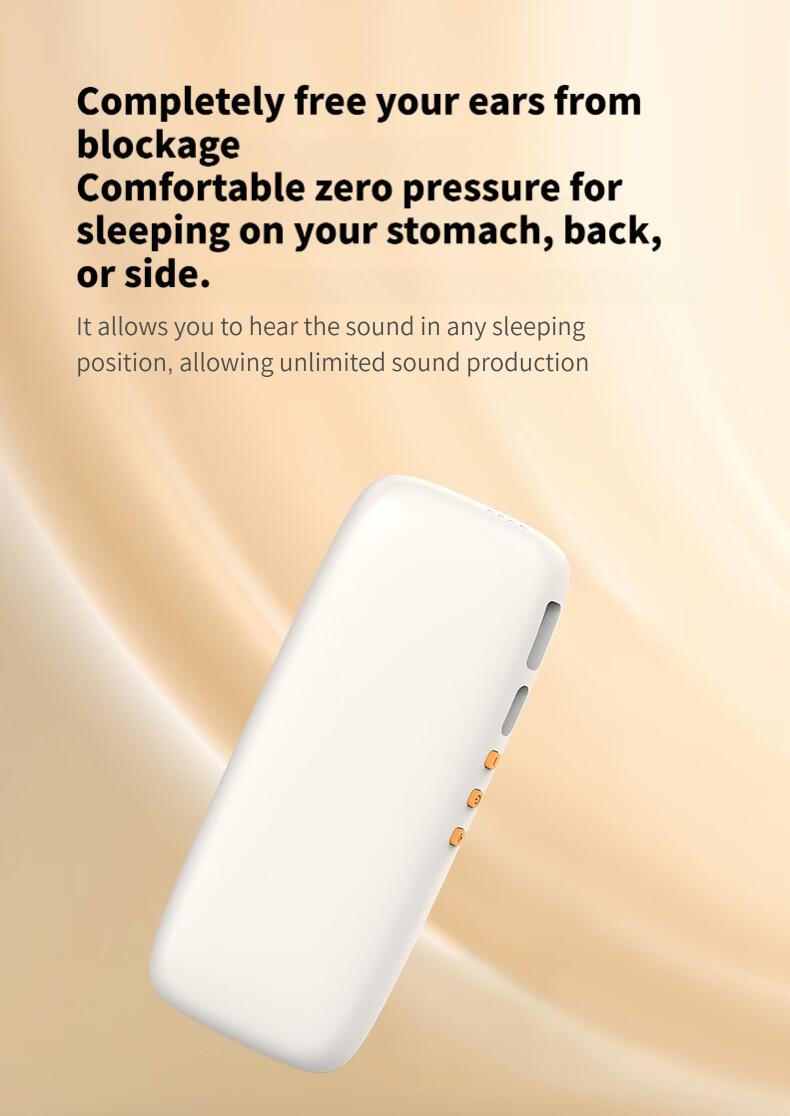 Under Pillow Speakers for Sleeping Bluetooth 6.0, 3D White Noise, Soft Immersive Sound Field, Pillow CD Player for Bedtime Music & Audiobooks, Headphone-Free Sleep Speaker, Volume Control & Sleep Timer, Side Sleeper Friendly, Compatible with Android & iOS