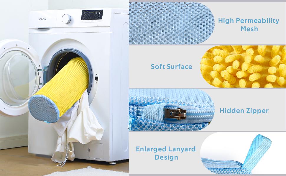 TAYTUU 2PCS Shoe Washing Machine Bags, XL Laundry Shoe Bags for Washer and Dryer, Reusable and Durable Zipper Sneaker Shoe Washing Bag, Shoe Cleaning Bag for All Shoe Types, Protect Your Footwear during the Wash Accessories shoe washing