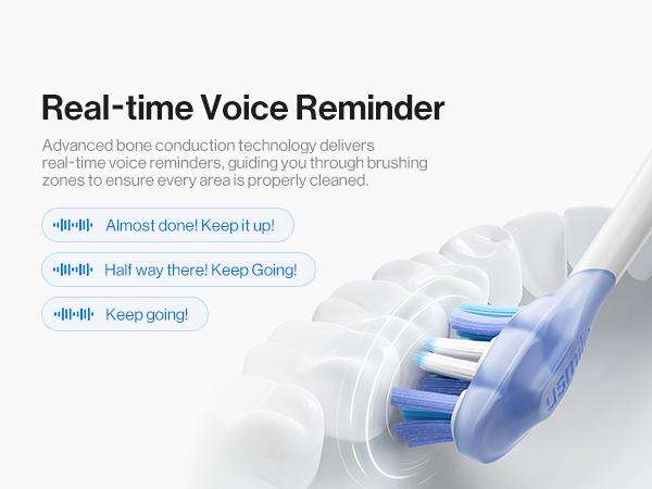 usmile Y20 PRO AI Powered Electric Toothbrush, Personalized Cleaning with 25x More Plaque Removal and 90-Day Battery Life