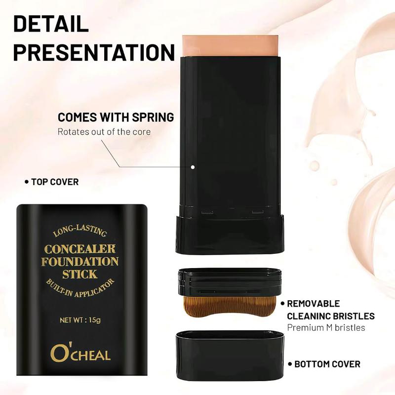 Shine-Free + Balance Foundation Stick, Multi-Use Face Makeup and Contour Stick For Natural, Matte Coverage Concealer Flawless maquillaje Acne