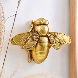 Creative Resin Bee Design Wall Mounted Decor, 1 Count Creative Bee Design Wall Decor, Wall Hanging Decor for Home Living Room Bedroom, Interior Wall Decor,bedroom decor