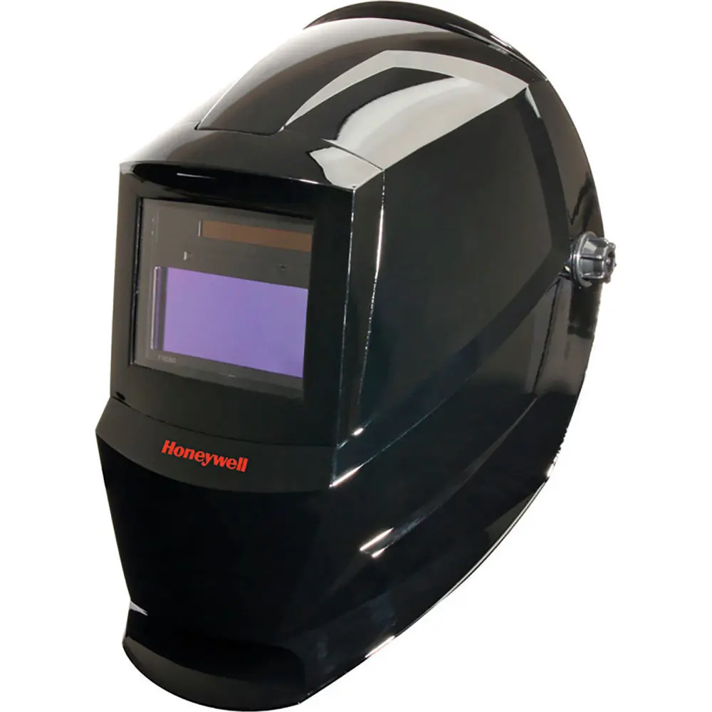 Honeywell North B2399065 Polycarbonate Auto-Darkening Welding Helmet for Hobbyists, Shade 10, Ratchet Adjustment, -5°C to +55°C Operating Temp, 3-13/16in x 1-11/16in View Area, Replaceable Pad, General Welding Use, Saves More Time Spent Welding