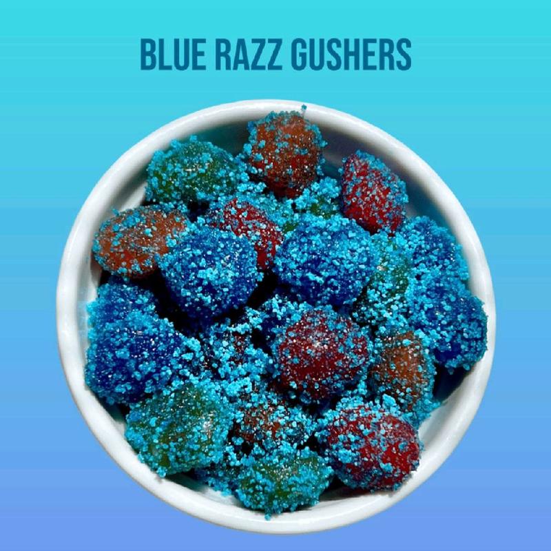 BLUE RAZZ PICKLE KIT - 2oz BLUE GUSHERS